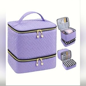 Purple Quilted Storage Organizer